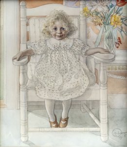 Portret van Inga-Maria Thiel door Carl Larsson