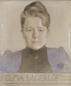 Selma Lagerlof, 1902 door Carl Larsson