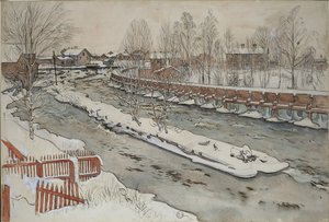 De Houtgoot, Winterscène, uit de serie Een Huis, c.1895