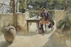 De Wijnstok door Carl Larsson