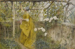 De Wijnstok, 1884 door Carl Larsson