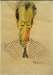 B.F. Dolbin / Karikatuur van C.-F. Hollitzer, 1925