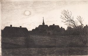 Hornbæk kerk, zomeravond