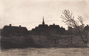 Hornbæk kerk, zomeravond
