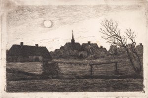 Hornbæk kerk, zomeravond