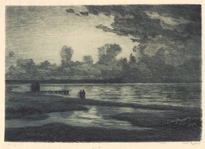Zomernacht bij het strand van Hornbæk
