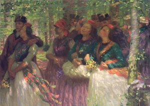 Boswandeling door Carl Ludwig Noah Bantzer