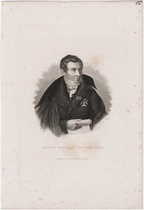 August Wilhelm von Schlegel 1767-1845 door Carl Mayer