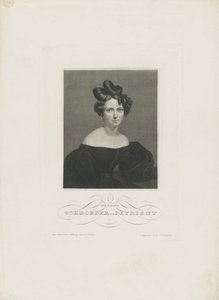 Portret van de operazangeres Wilhelmine Schröder-Devrient 1804-1860, ca. 1840 door Carl Mayer