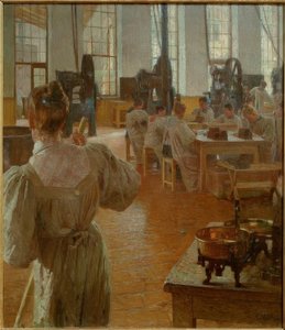 In de koffiefabriek door Carl Moll