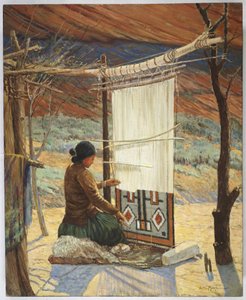 Navaho Wever, Canyon de Chelly, Navaho Reservaat