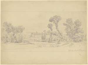 Boomstudie uit de omgeving van Villeneuve bij Avignon door Carl Morgenstern