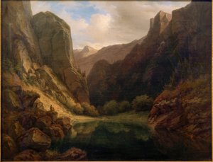Bergmeer door Carl Morgenstern