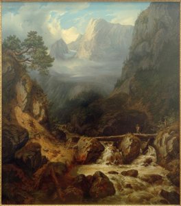 De Waldbachstrub bij Hallstatt door Carl Morgenstern