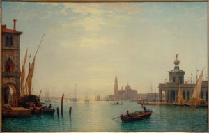 Venetië, Canal Grande, Uitzicht op S. Giorgio door Carl Morgenstern