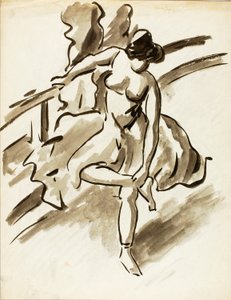 Staande danseres door Carl Newman