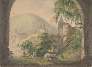 De Vier Kastelen van Neckarsteinach, 1800-1818 door Carl Philipp Fohr