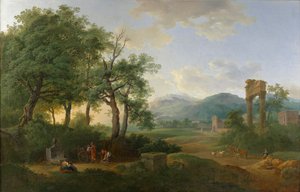 Arcadisch landschap door Carl Philipp Schallhas