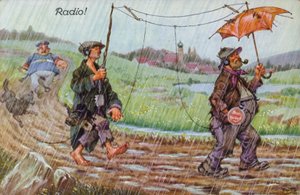 Komische voorstellingen van vroege radio