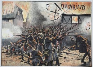 Nacht valt in Hochkirch, augustus 1758