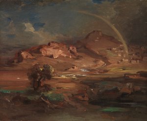 De Begraafplaats bij Pronoia nabij Nauplia, ca. 1841-47 door Carl Rottmann