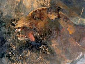 Hondenkop door Carl Rudolf Huber