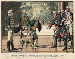 Frederik de Grote en de 85-jarige generaal Zieten