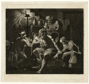 Jupiter Bezoekt Philemon en Bacchus