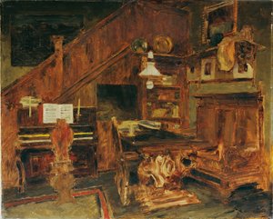 Atelier van de kunstenaar in Venetië door Carl Schuch