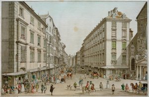 De Kohlmarkt in Wenen door Carl Schütz