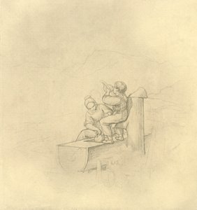 Am Brunnen, midden-late 19e eeuw, ca. 1924