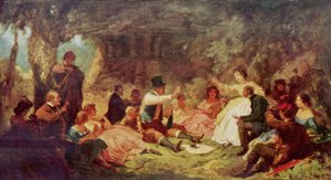 De picknick door Carl Spitzweg