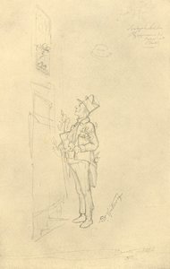 Der Gratulant, midden-late 19e eeuw, c1924 door Carl Spitzweg