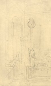 Der Kaktusfreund, midden-late 19e eeuw, ca. 1924 door Carl Spitzweg