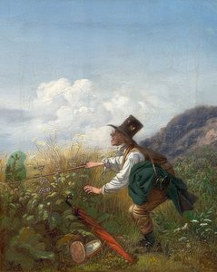 De vlindervanger (Botanicus) door Carl Spitzweg