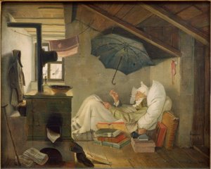De arme dichter door Carl Spitzweg