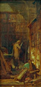 In de bibliotheek door Carl Spitzweg