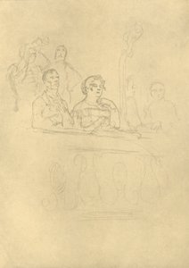 In der Loge, midden-late 19e eeuw, ca. 1924