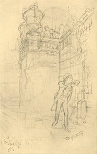 Malvolios kleinzoon, midden-late 19e eeuw, ca. 1924 door Carl Spitzweg