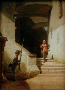 Serenissimus (Hij komt) door Carl Spitzweg