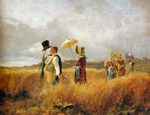 Zondagse wandeling door Carl Spitzweg