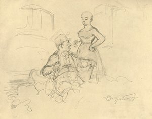 Was ist gefällig, midden-late 19e eeuw, ca. 1924 door Carl Spitzweg