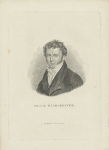 Portret van de componist Friedrich Kalkbrenner 1785-1849, ca. 1821 door Carl Traugott Riedel