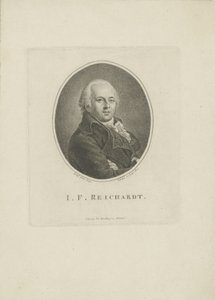 Portret van de componist Johann Friedrich Reichardt 1752-1814, 1814 door Carl Traugott Riedel