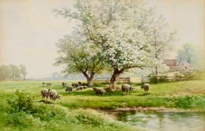 Pastoraal landschap door Carl Weber