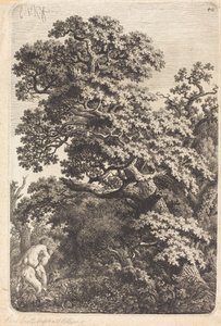 Satyr en nimf in een moeras