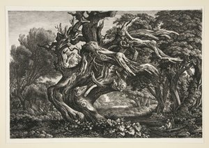 Landschap door Carl Wilhelm Kolbe the elder