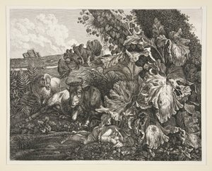 Landschap door Carl Wilhelm Kolbe the elder