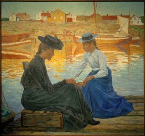 De baai door Carl Wilhelm Wilhelmson