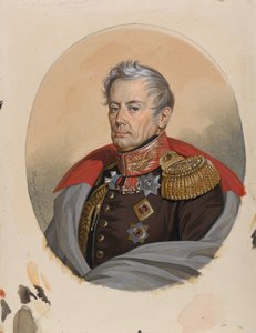 Portret van graaf Pyotr Petrovich Konovnitsyn 1764-1822, begin 1820s door Carl von Hampeln